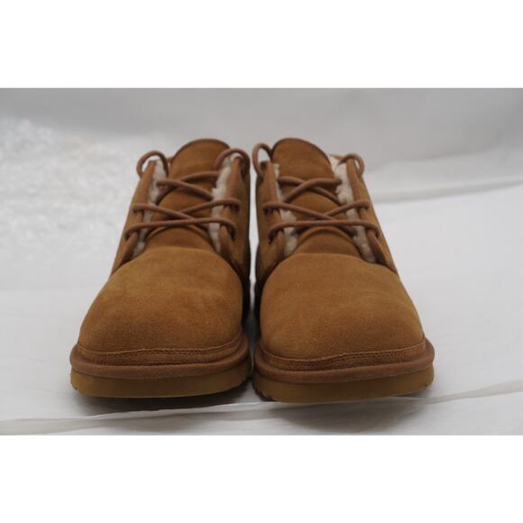 UGG Neumel Men's Chukka Boots Size 15 Chestnut Suede Sheepskin Lined - Picture 4 of 11